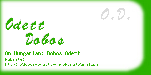 odett dobos business card